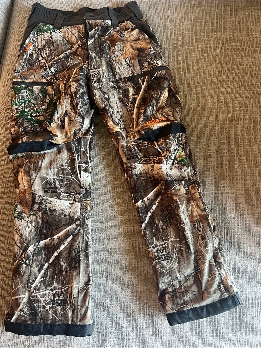 Kids Cargo Pants in Brown Camouflage